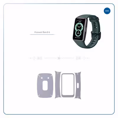 برچسب ماهوت طرح Matte Silver مناسب برای ساعت هوشمند هوآوی band 6