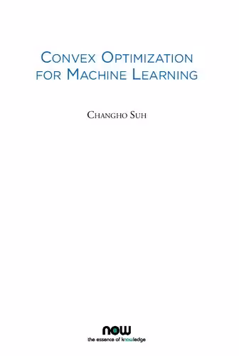 خرید و دانلود نسخه کامل کتاب Convex Optimization for Machine Learning