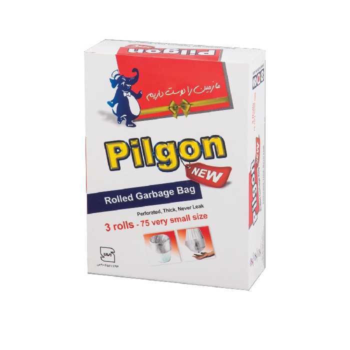 کیسه زباله پیلگون مدل vs00 بسته 75 عددی