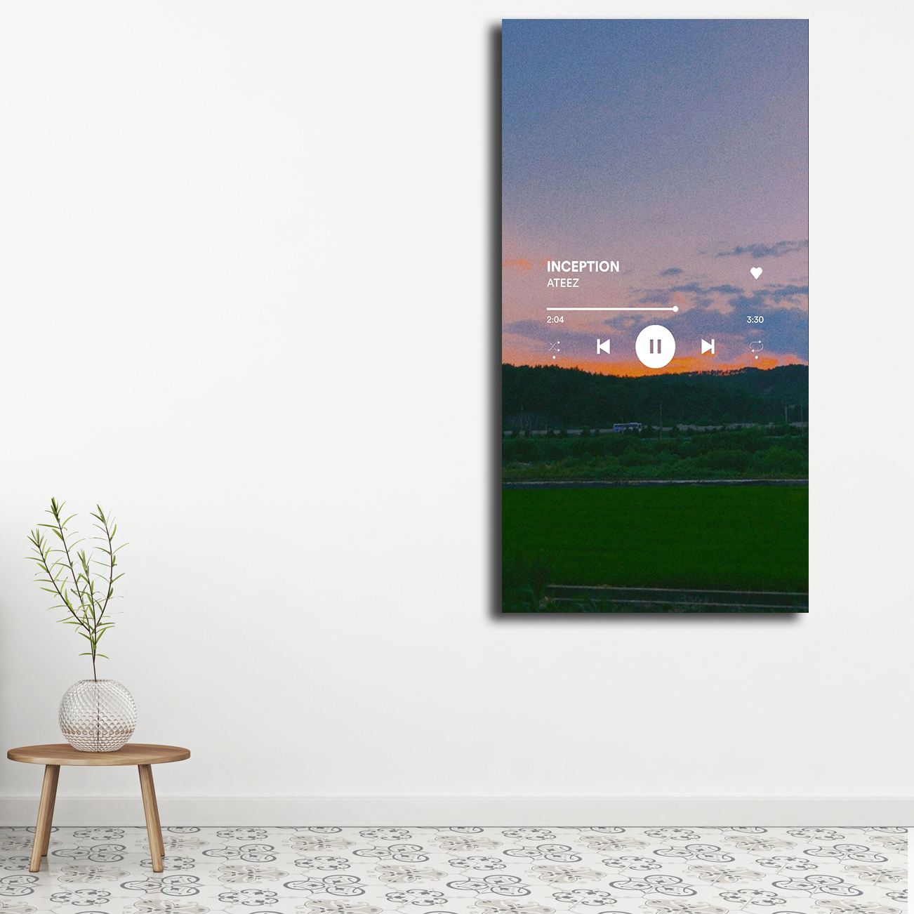 تابلو شاسی مدل kpop song lyrics کد 12