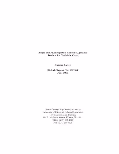 خرید و دانلود نسخه کامل کتاب Single and Multiobjective Genetic Algorithm Toolbox for Matlab in C