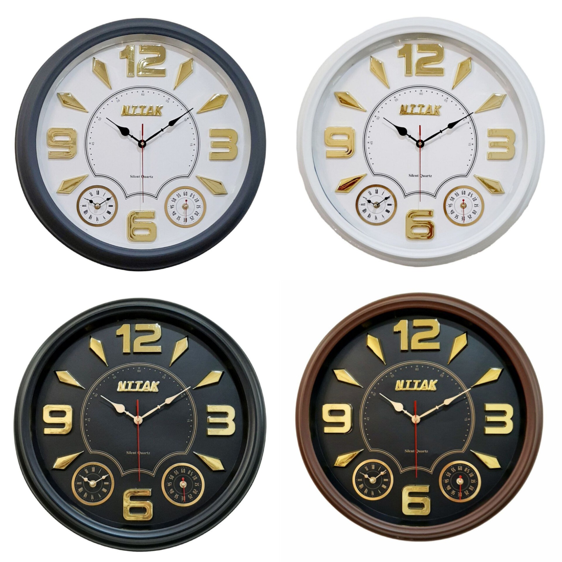 ساعت دیواری 3موتوره نیتاک 9