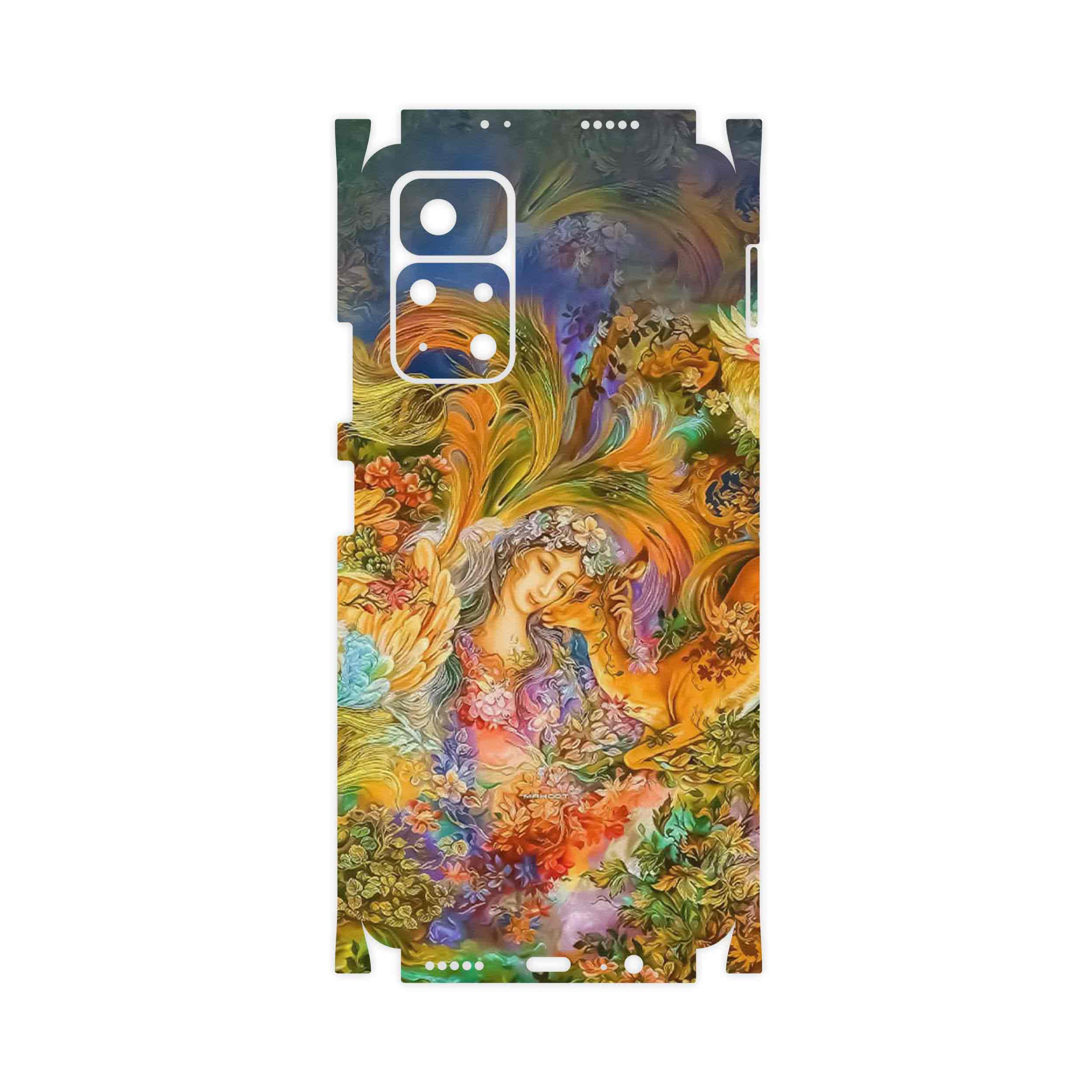 برچسب پوششی ماهوت مدل Persian miniature 3-FullSkin مناسب برای گوشی موبایل شیائومی Poco M4 Pro 5G