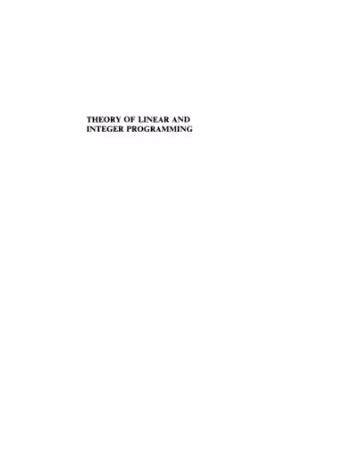 خرید و دانلود نسخه کامل کتاب Theory of linear and integer programming