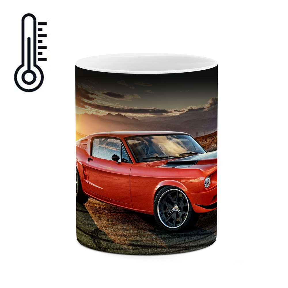 ماگ حرارتی طرح ماشین mustang مدل mgph11219