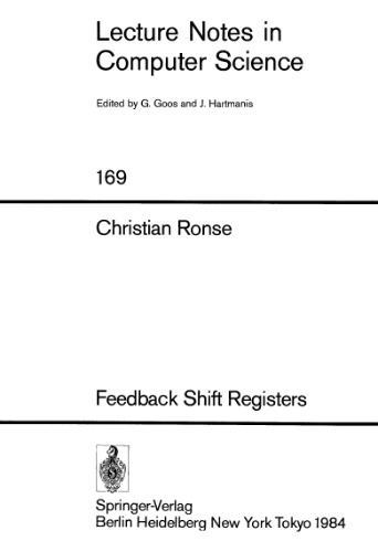 خرید و دانلود نسخه کامل کتاب Feedback Shift Registers