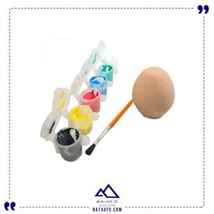 رنگ و تخم مرغ سفالی آرتینا مجموعه 6 عددی