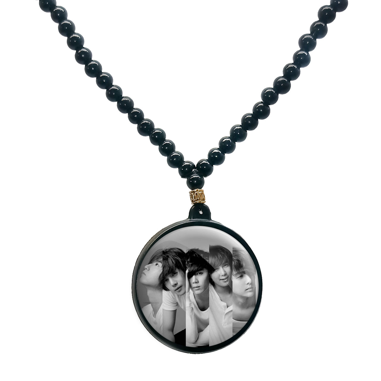 گردنبند پرمانه طرح ss501 کد pmd.2205 مدل دو طرفه