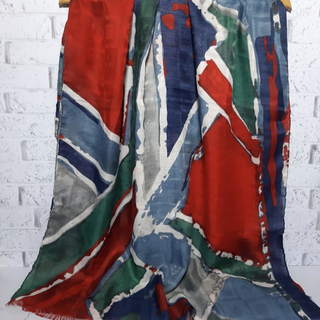 شال نخی آبرنگی تابستونه