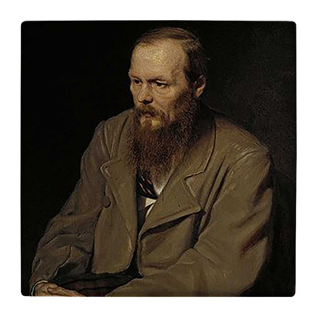 زیر لیوانی  طرح فیودور داستایفسکی کد    4793724_3496