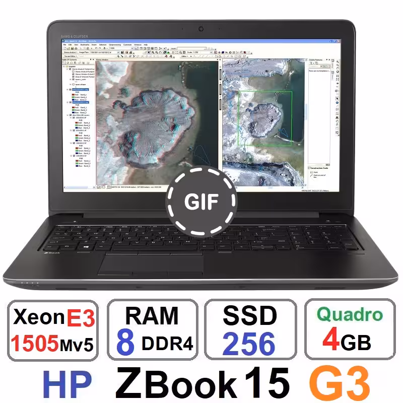 لپ تاپ اچ پی HP ZBook 15 G3 xeon E3-1505M v5 رم 8 گیگ
