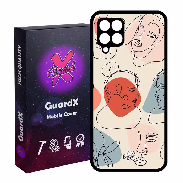 کاور گارد ایکس طرح دختر مدل Glass10363 مناسب برای گوشی موبایل سامسونگ Galaxy A12
