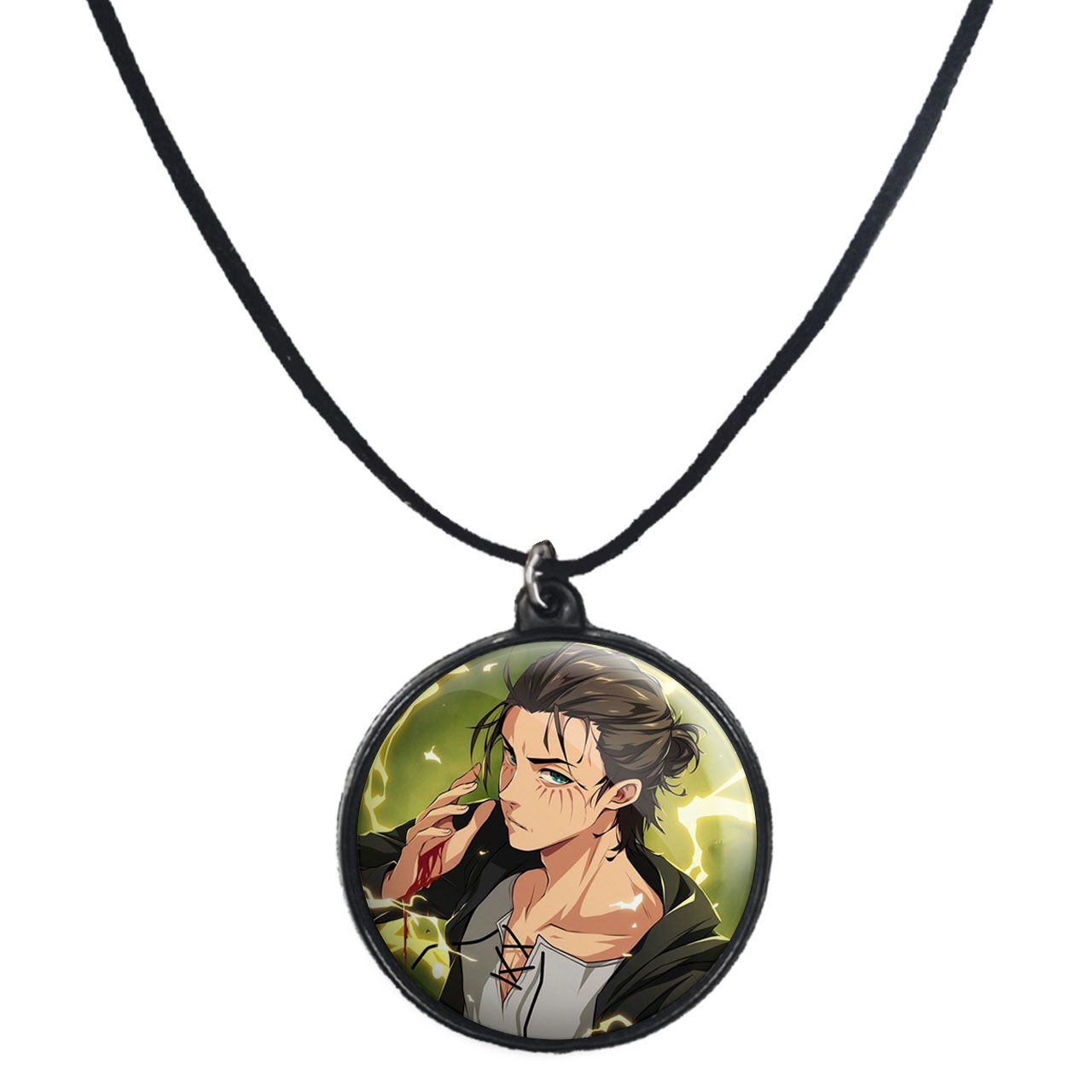 گردنبند پرمانه طرح Attack on Titan کد pmb.22807 مدل دو طرفه