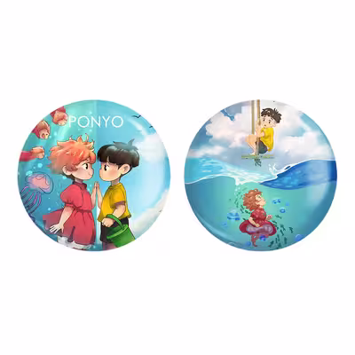 پیکسل خندالو مدل انیمه پونیو و سوسوکه Ponyo کد 48954889 مجموعه 2 عددی