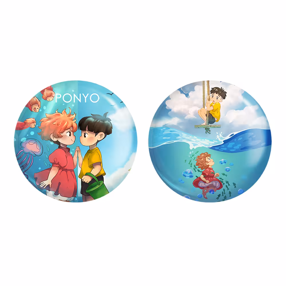 پیکسل خندالو مدل انیمه پونیو و سوسوکه Ponyo کد 48954889 مجموعه 2 عددی