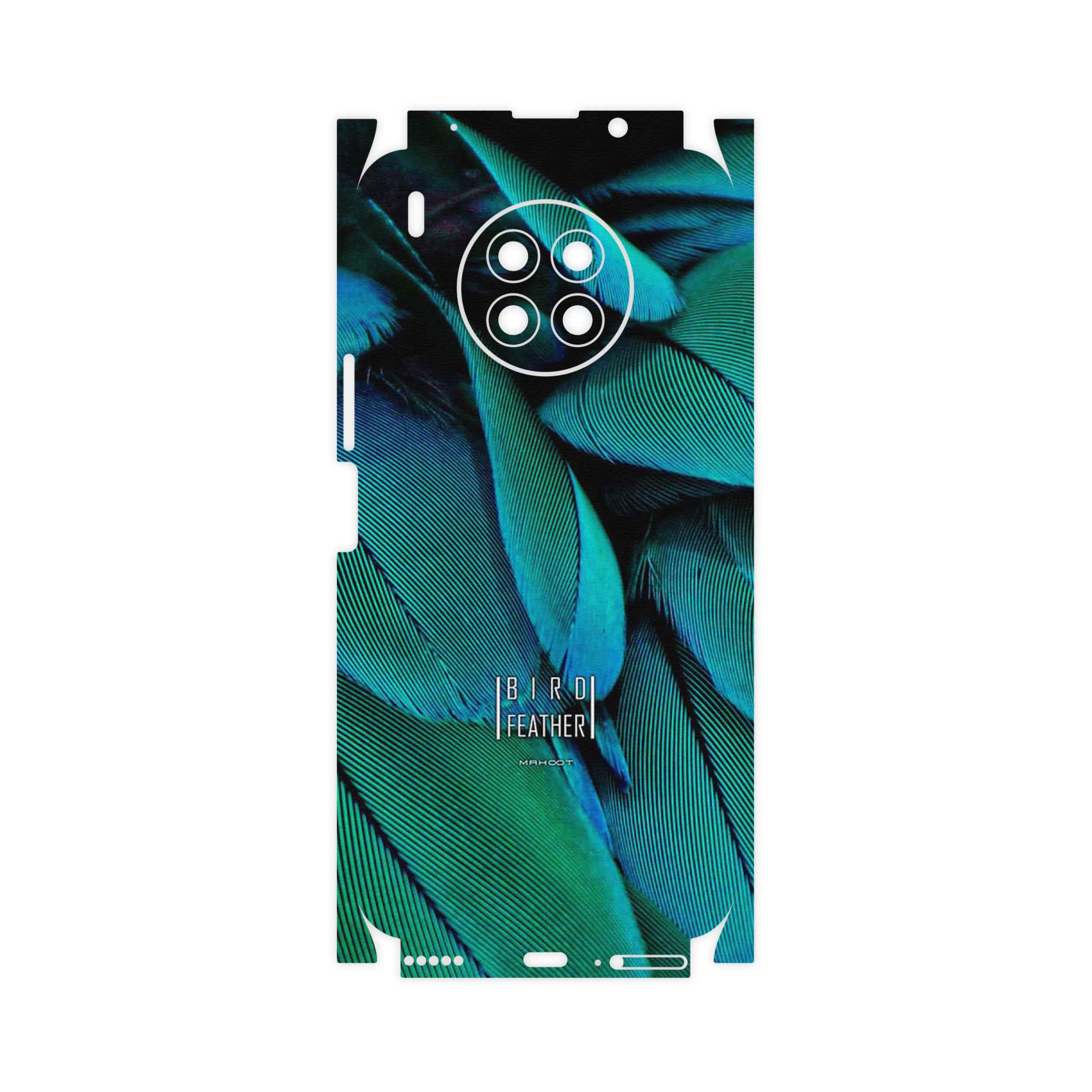 برچسب پوششی ماهوت مدل Green Feather-FullSkin مناسب برای گوشی موبایل آنر 50 Lite