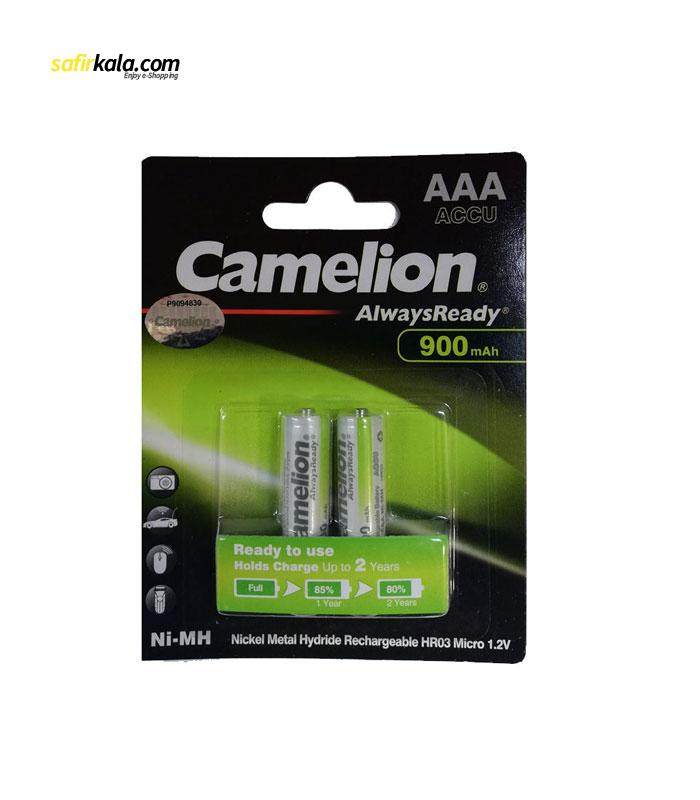 باتری نیم قلمی قابل شارژ کملیون مدل Always Ready ظرفیت 900 میلی آمپر ساعت بسته 2 عددی