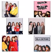 زیر لیوانی طرح بلک پینک کد ch20 مجموعه 6 عددی