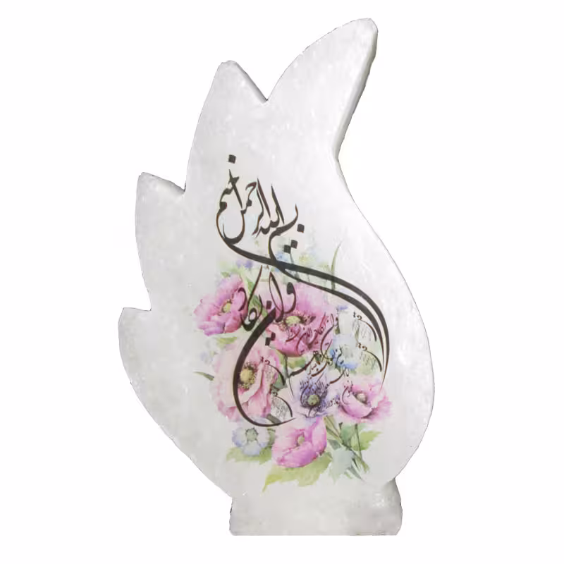 آباژور سنگ نمک مدل تاج خروس کد 14002
