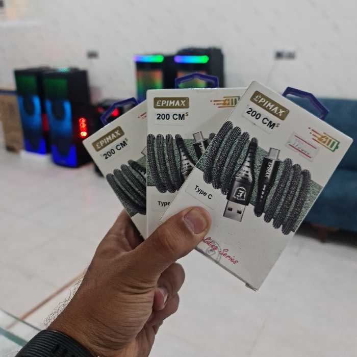 کابل شارژ اپیمکس تایپ سی 2 متر  در سه رنگ مختلف ارسال رایگان