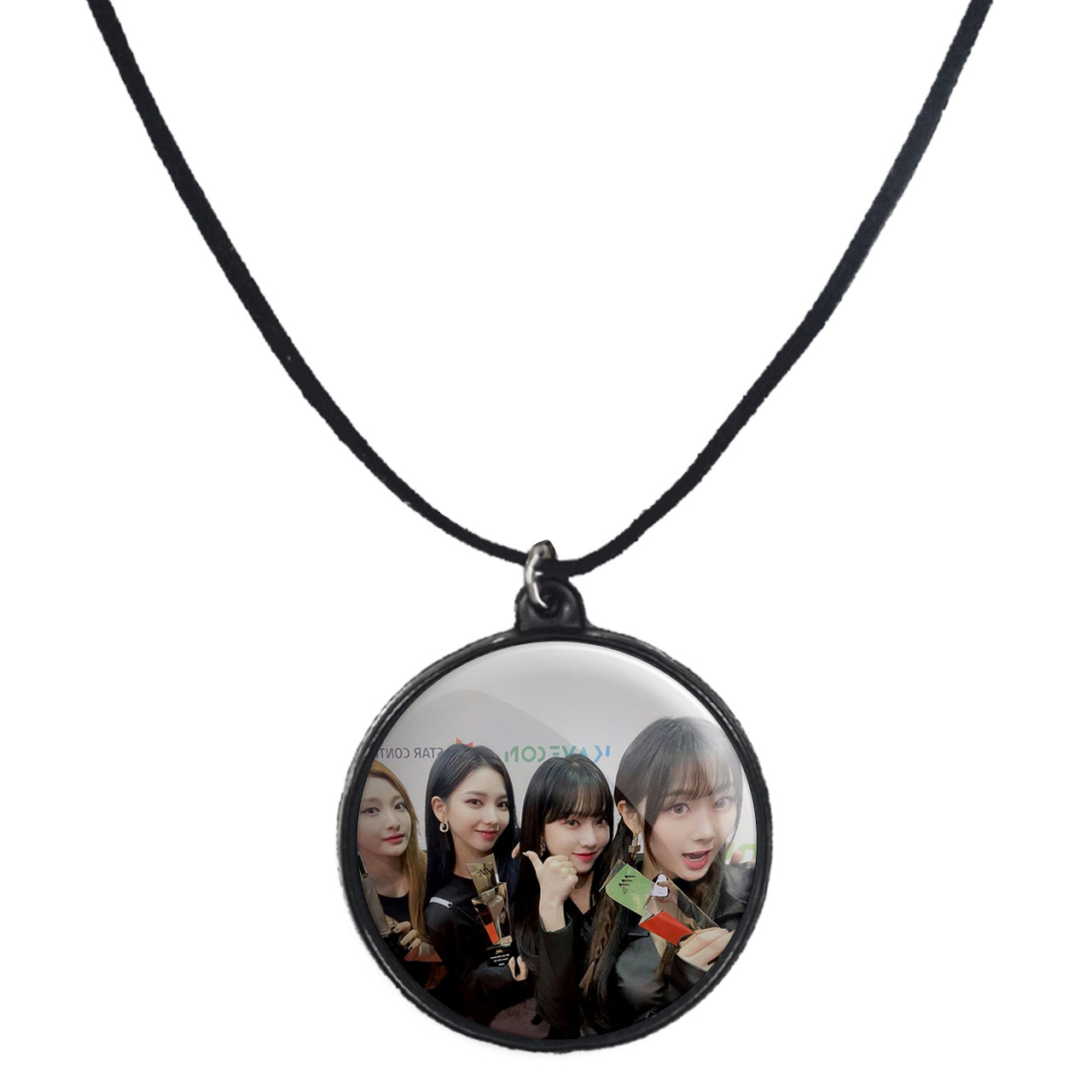 گردنبند پرمانه طرح aespa کد pmb.18692 مدل دو طرفه