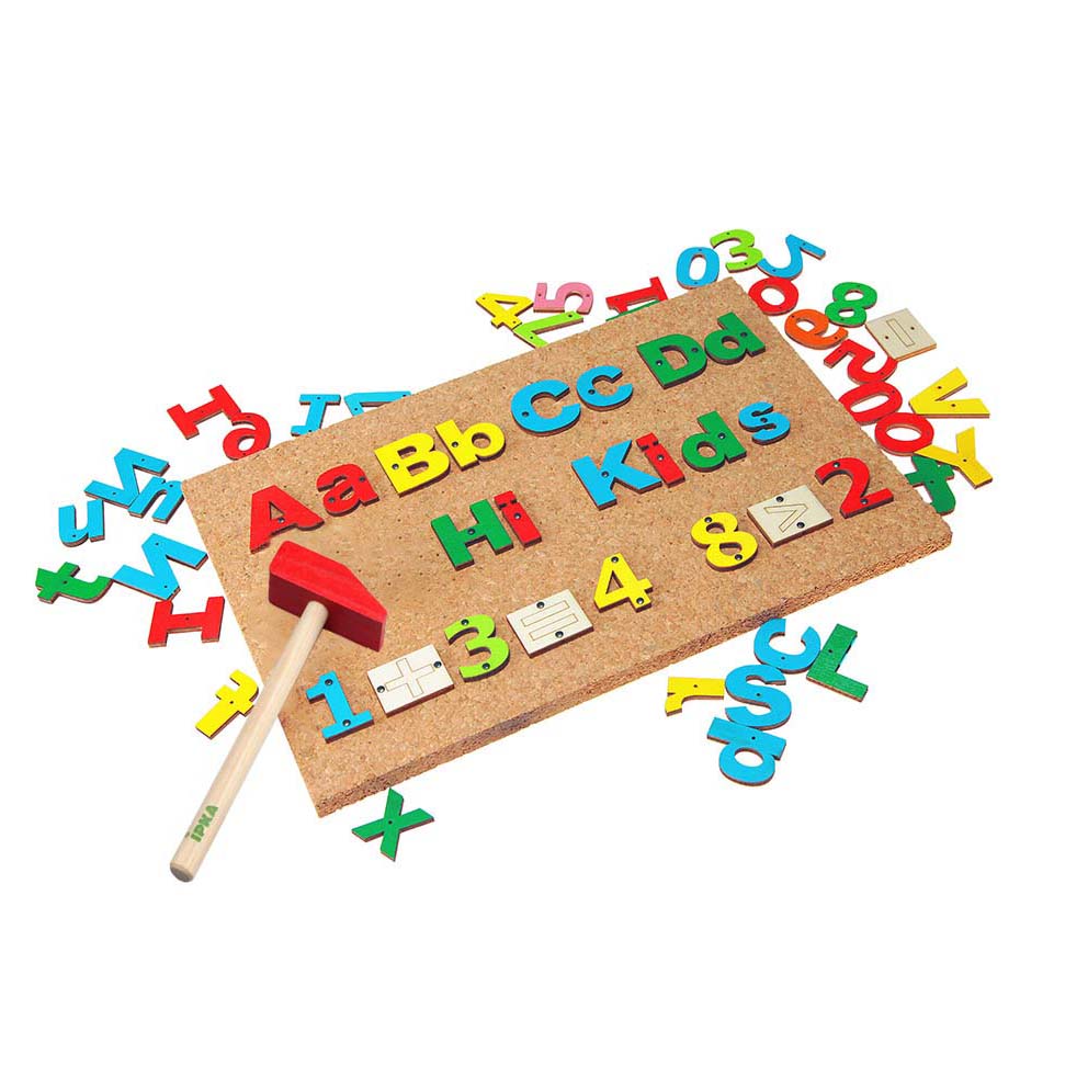 بازی میخ و چکش مدل الفبا و اعداد انگلیسی