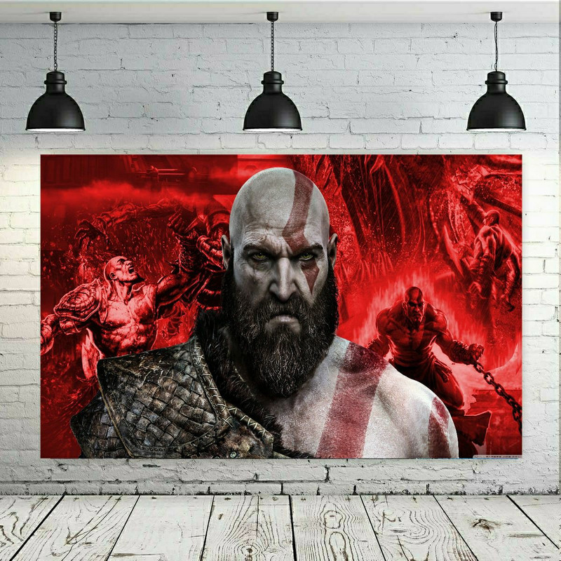 تابلو شاسی طرح گیم خدای جنگ کد SDB2063 | دنیای قاب