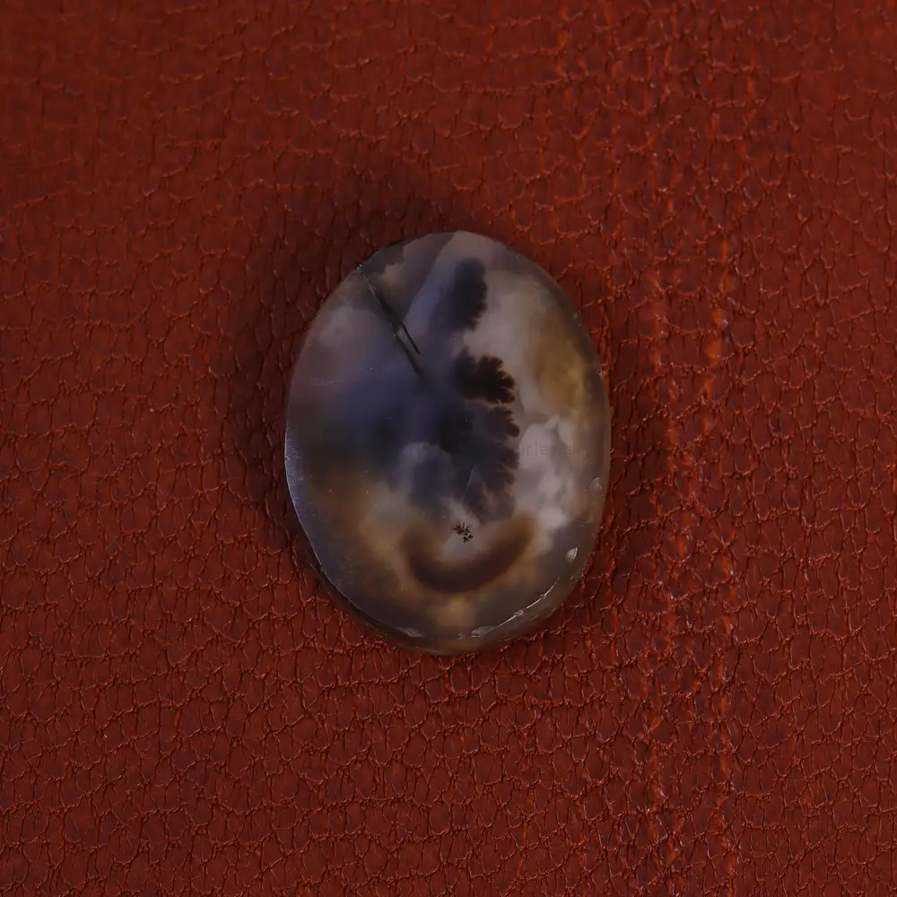 نگین عقیق شجر کد 21414 - جواهری مشاهیر