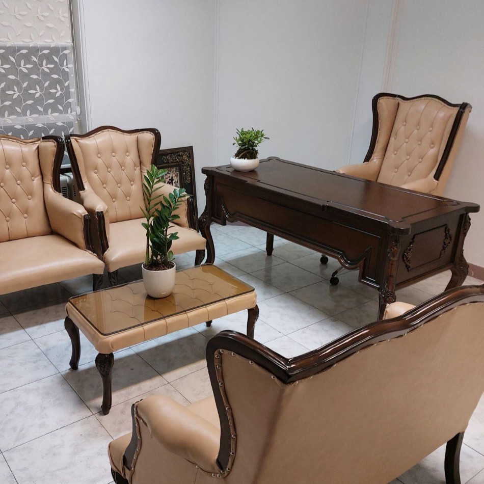 میز مدیریت ست کامل کلاسیک مبلمان