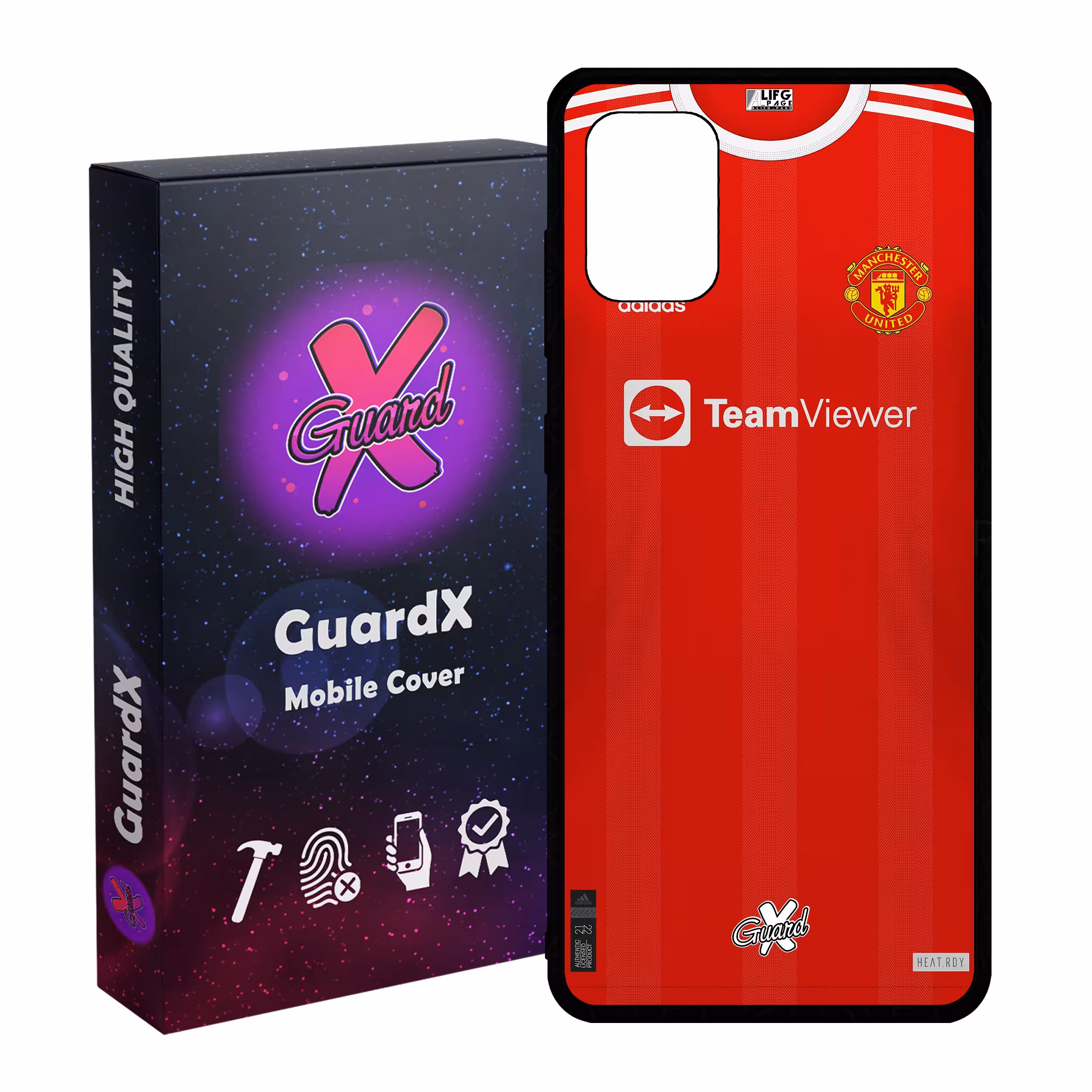 کاور گارد ایکس طرح منچستر یونایتد مدل Glass10376 مناسب برای گوشی موبایل سامسونگ Galaxy A31