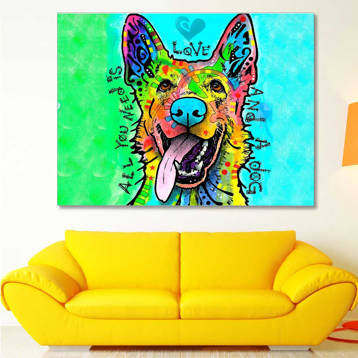 تابلو شاسی گالری استاربوی طرح سگ 1