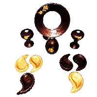 ست 10 تیکه هفت سین سفالی مدل برگ