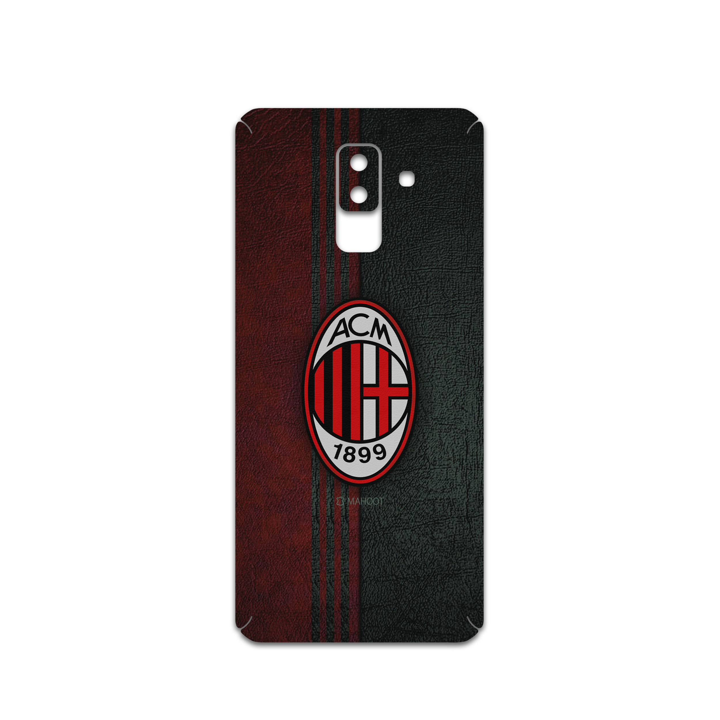 برچسب پوششی ماهوت مدل AC-Milan-FC مناسب برای گوشی موبایل سامسونگ Galaxy A6 Plus 2018