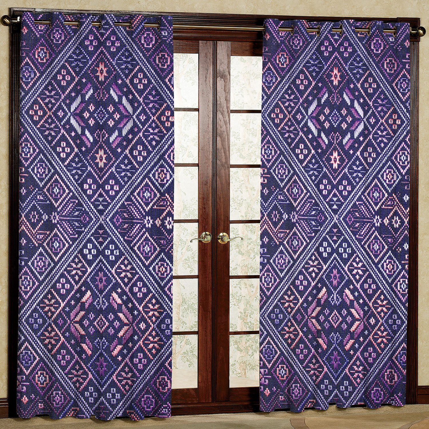 پرده مدل هازان پانچی کد 2606 سایز 140x200 سانتی متر