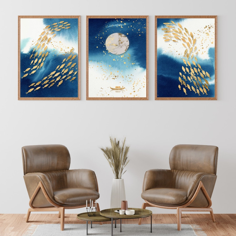 تابلو مدل MD1030 مجموعه 3 عددی | دنیای قاب