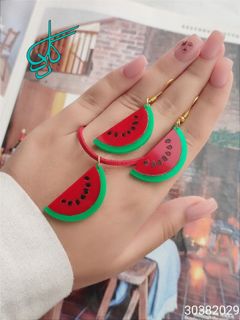 خرید نیم ست طرح هندوانه ویژه شب یلدا کد 1715058 - ردگل