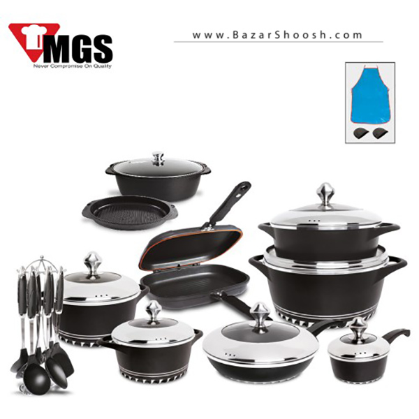 سرویس قابلمه 27 پارچه کف سرامیک MGS مدل ایتالیا سی