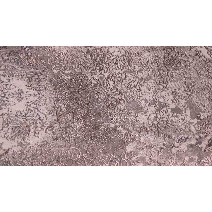 فرش ماشینی زمرد مشهد طرح پتینه کد TA117 زمینه طوسی