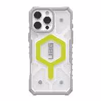 ارسال فوری و رایگان   قاب آیفون 16 پرو مکس UAG مدل Pathfinder Clear Active Neon
