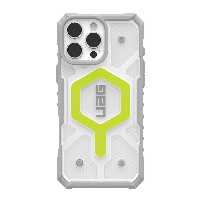 ارسال فوری و رایگان   قاب آیفون 16 پرو مکس UAG مدل Pathfinder Clear Active Neon