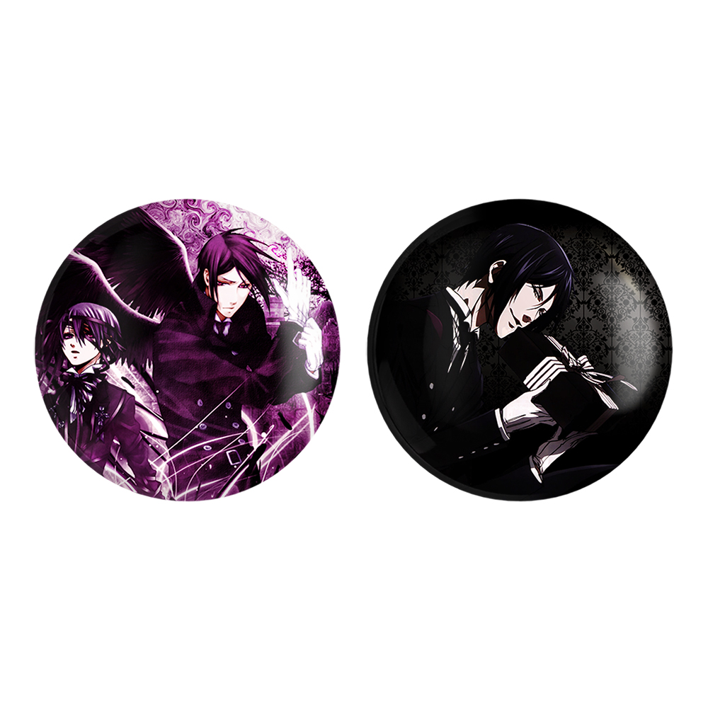 پیکسل خندالو مدل سباستین و شیل انیمه خادم سیاه کد 1633916348 مجموعه 2 عددی