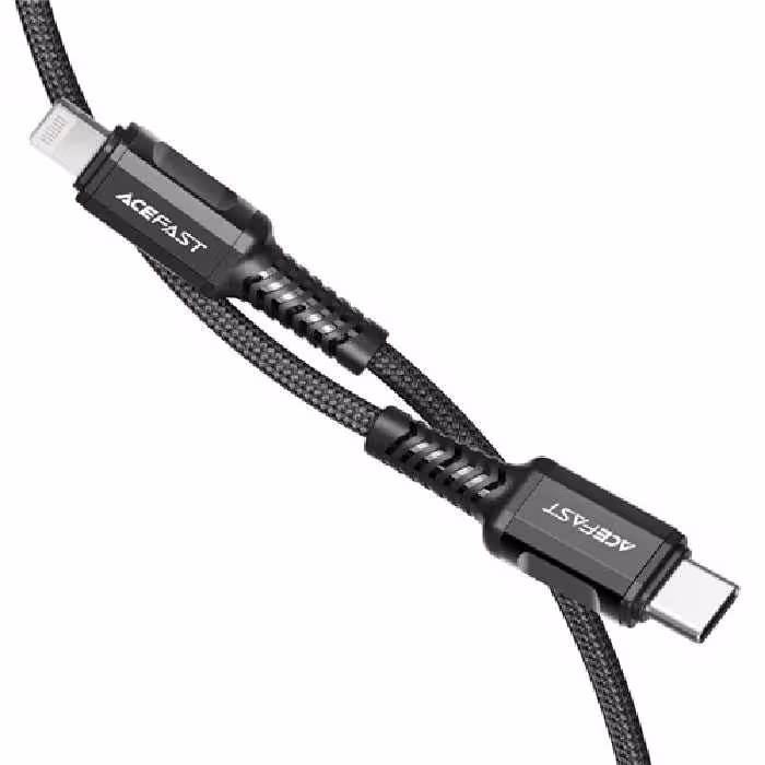 کابل شارژ تایپ سی به لایتینگ برند ACE FAST مدل C1-01 USB-C to Lightning aluminum alloy