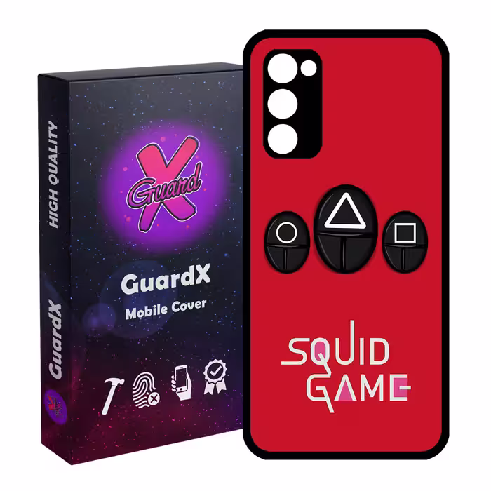 کاور گارد ایکس طرح Squid Game مدل Glass10401 مناسب برای گوشی موبایل سامسونگ Galaxy S20 FE