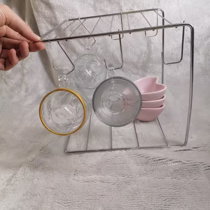 استند فنجان و نعلبکی فلزی (لطفا قبل از ثبت سفارش موجودی بگیرید) 


