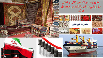 پاورپوینت مفهوم صادرات غیر نفتی و نقش بازاریابی با تاکید بر محصول فرش