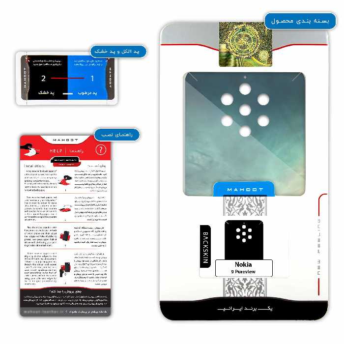 برچسب پوششی ماهوت مدل Rome City مناسب برای گوشی موبایل نوکیا 9 Pureview