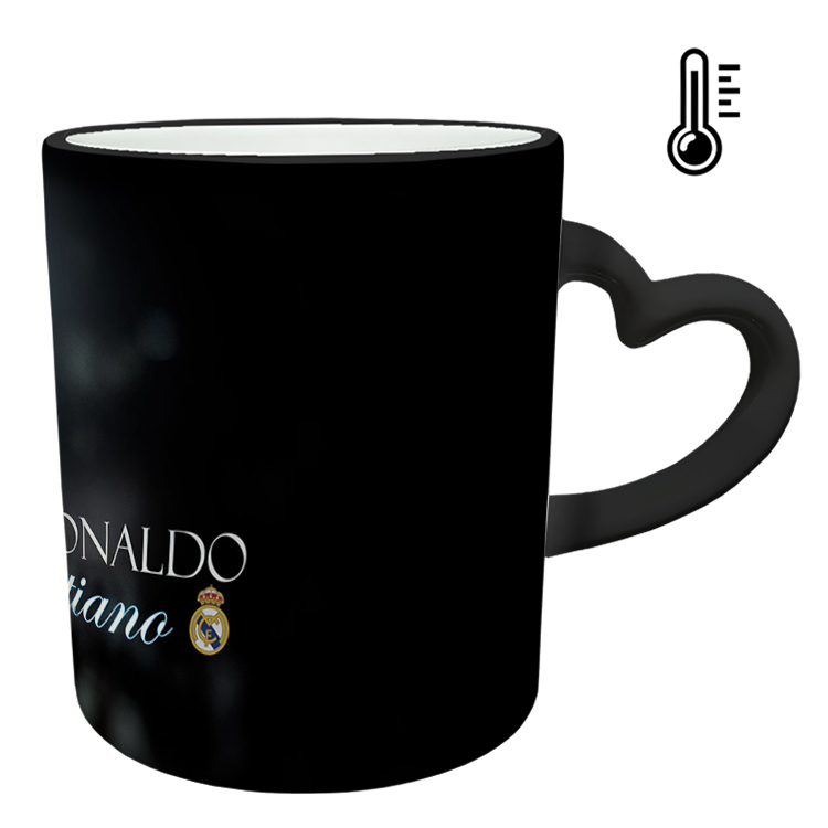 ماگ حرارتی مدل دسته قلبی طرح رونالدو کد 169