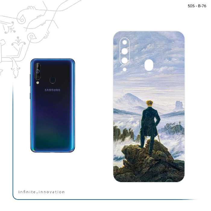 برچسب پوششی ماهوت مدل Wanderer above the Sea of Fog مناسب برای گوشی موبایل سامسونگ Galaxy A60