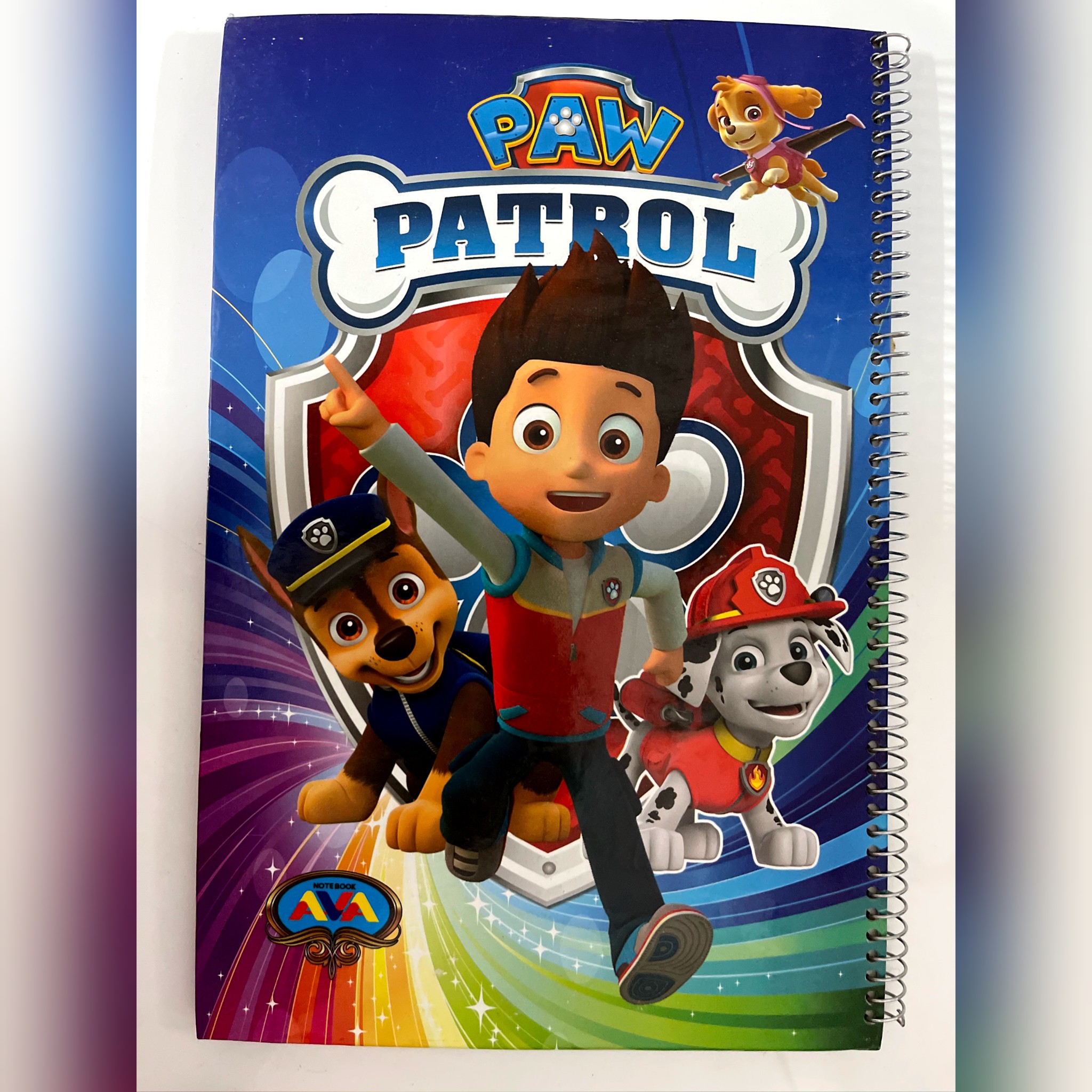 دفتر یزرگ نقاشی با جلد سخت و پشت وایت برد مدل سگ های نگهبان