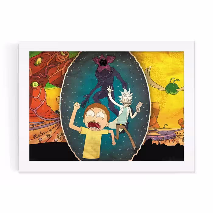 تابلو مدل Rick And Morty کد RF-5013 | دنیای قاب